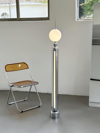 Avynen Futuristic Stainless Steel Floor Lamp-Neutral Decor
