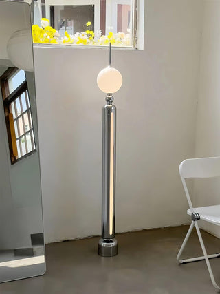 Avynen Futuristic Stainless Steel Floor Lamp-Neutral Decor