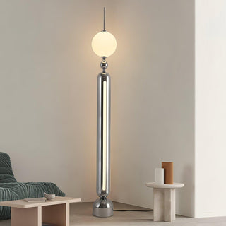 Avynen Futuristic Stainless Steel Floor Lamp-Neutral Decor