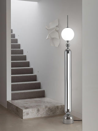 Avynen Futuristic Stainless Steel Floor Lamp-Neutral Decor