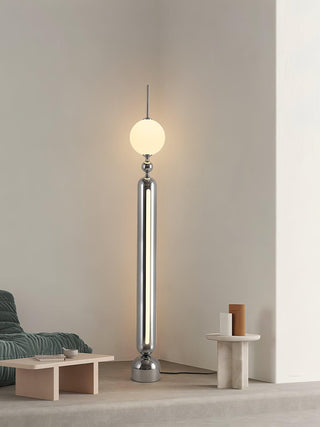 Avynen Futuristic Stainless Steel Floor Lamp-Neutral Decor