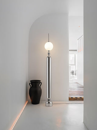Avynen Futuristic Stainless Steel Floor Lamp-Neutral Decor