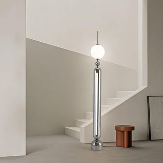 Avynen Futuristic Stainless Steel Floor Lamp-Neutral Decor