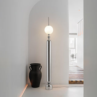 Avynen Futuristic Stainless Steel Floor Lamp-Neutral Decor