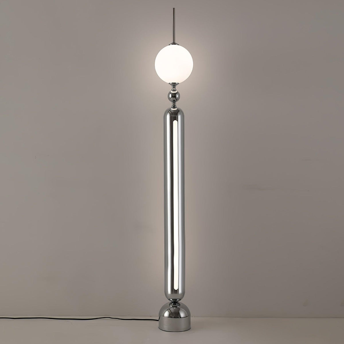 Avynen Futuristic Stainless Steel Floor Lamp-Neutral Decor