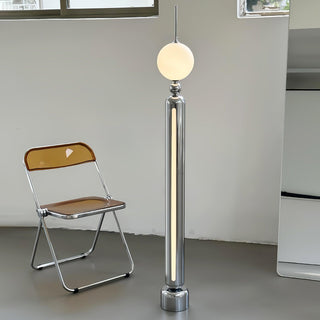 Avynen Futuristic Stainless Steel Floor Lamp-Neutral Decor