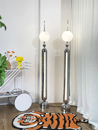 Avynen Futuristic Stainless Steel Floor Lamp-Neutral Decor