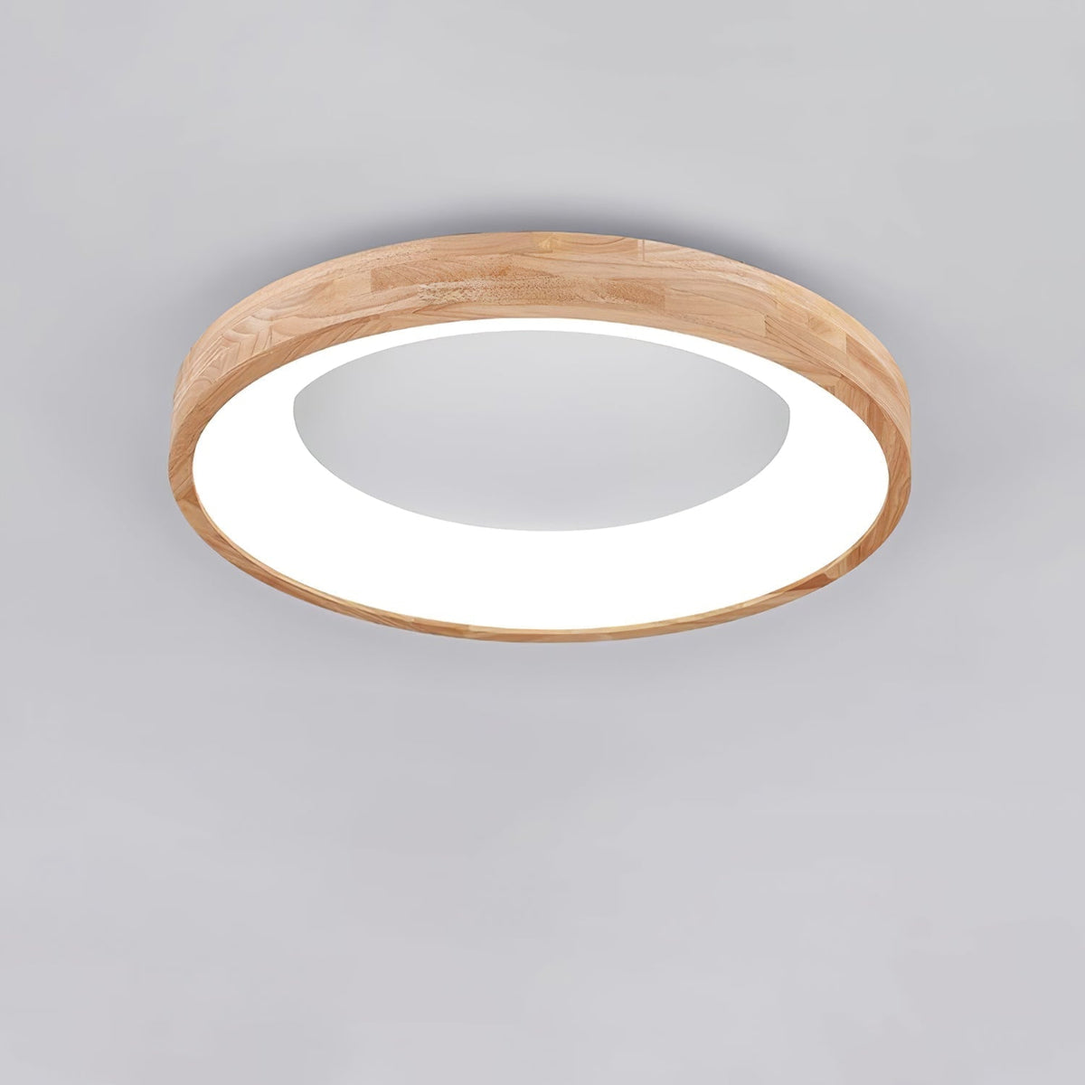 Ivarena Plafonnier Minimaliste Carré en Bois
