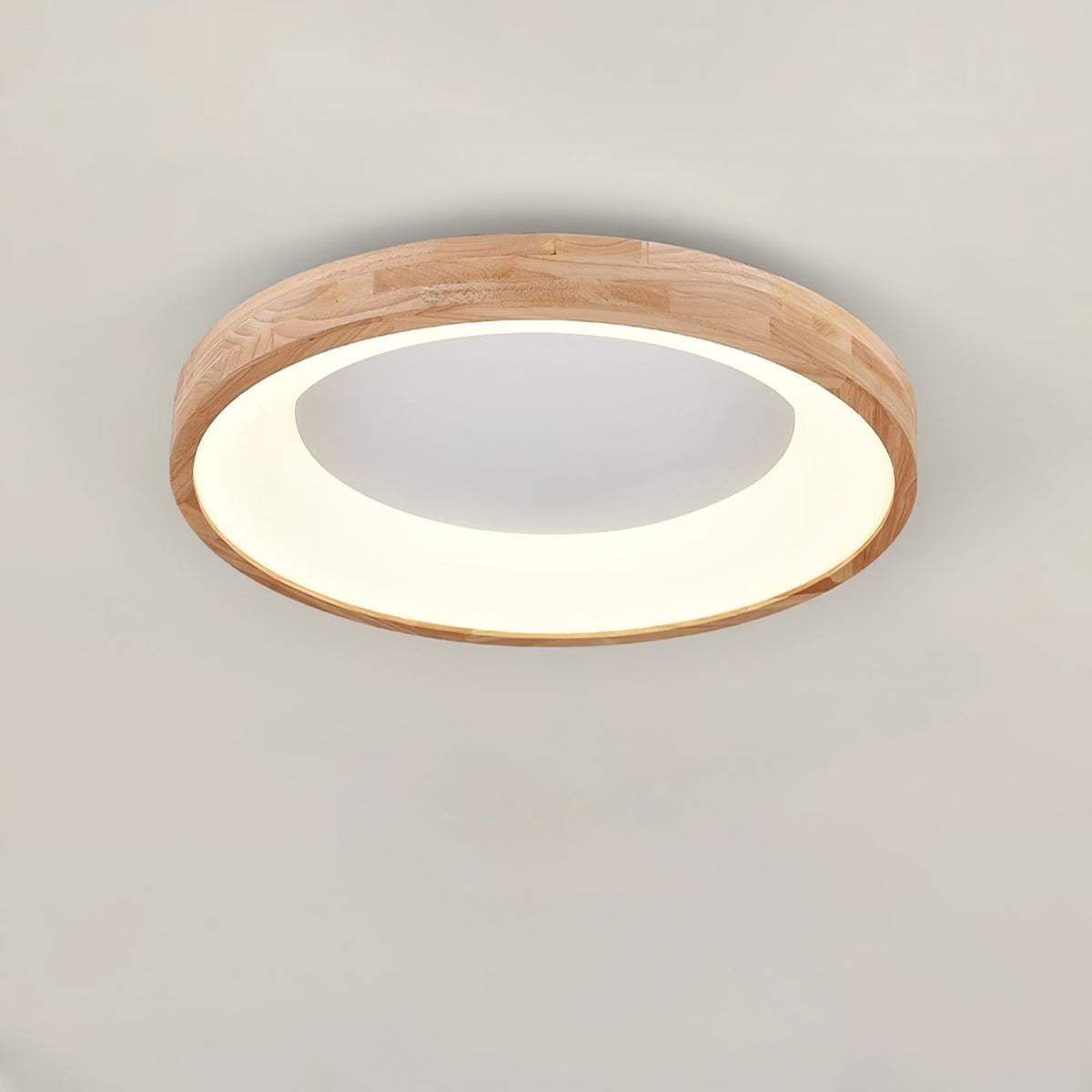 Ivarena Plafonnier Minimaliste Carré en Bois
