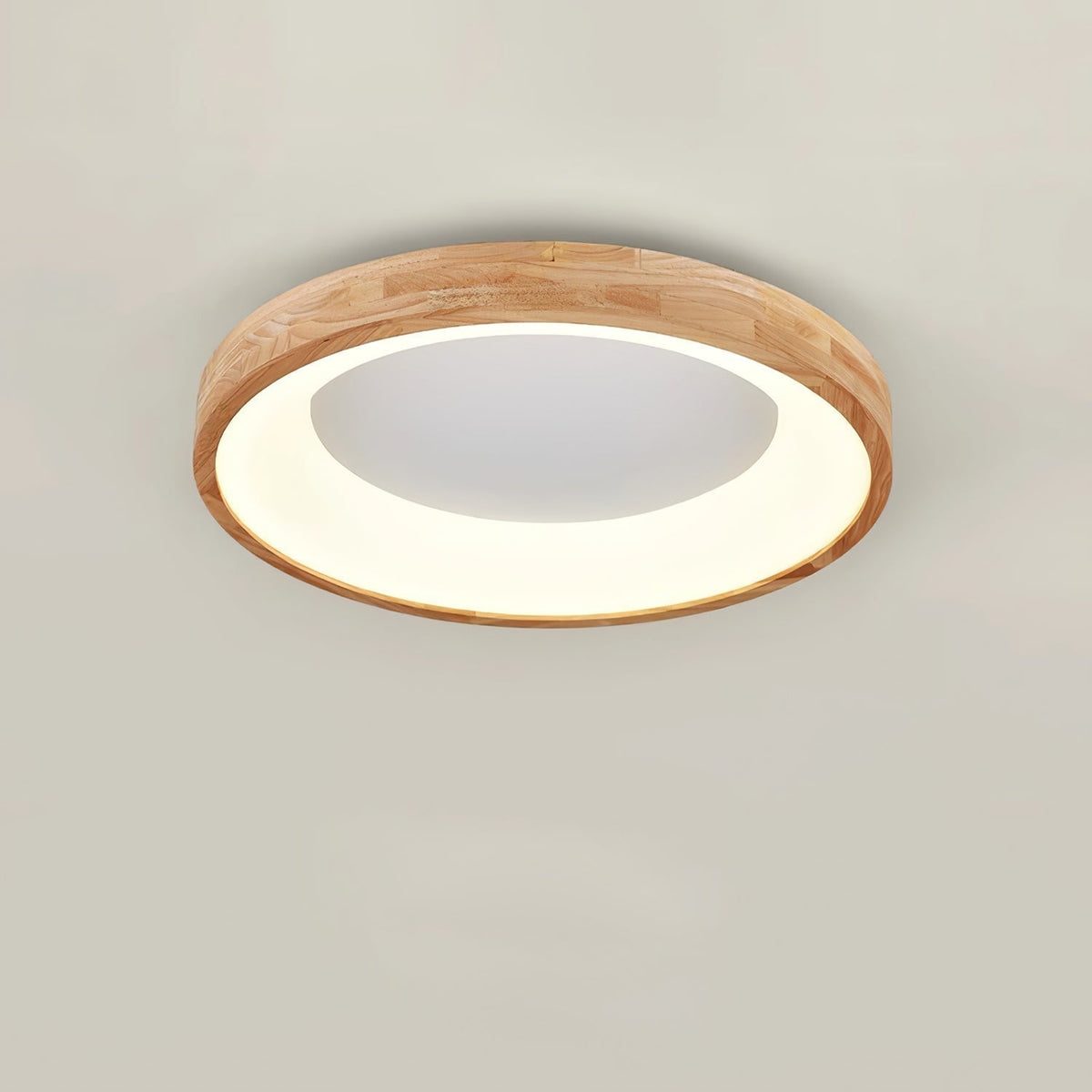 Ivarena Plafonnier Minimaliste Carré en Bois
