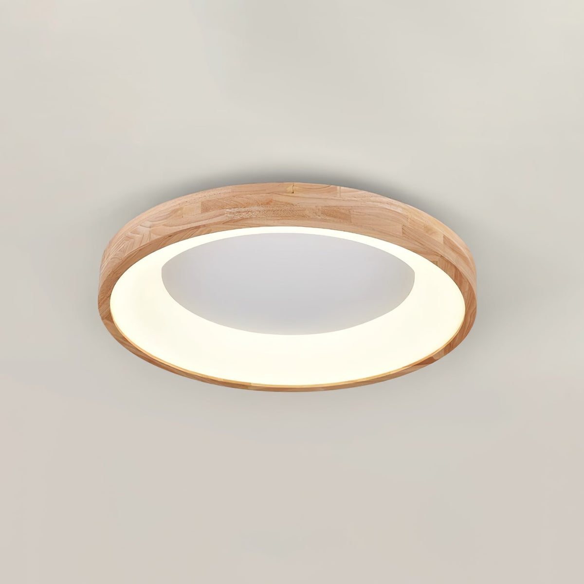 Ivarena Plafonnier Minimaliste Carré en Bois