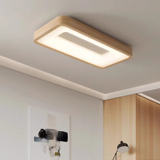 Uphae Plafonnier Minimaliste Carré en Bois