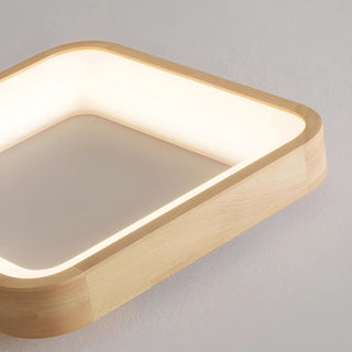 Uphae Plafonnier Minimaliste Carré en Bois