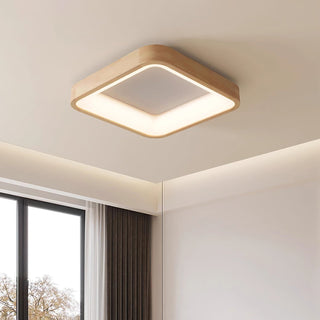 Uphae Plafonnier Minimaliste Carré en Bois