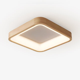 Uphae Plafonnier Minimaliste Carré en Bois