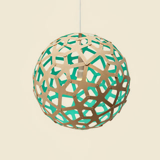 Lustra Suspension Géométrique en Bois Tressé