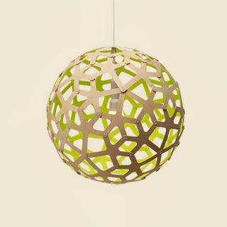 Lustra Suspension Géométrique en Bois Tressé