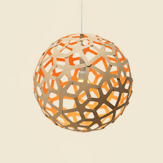 Lustra Suspension Géométrique en Bois Tressé