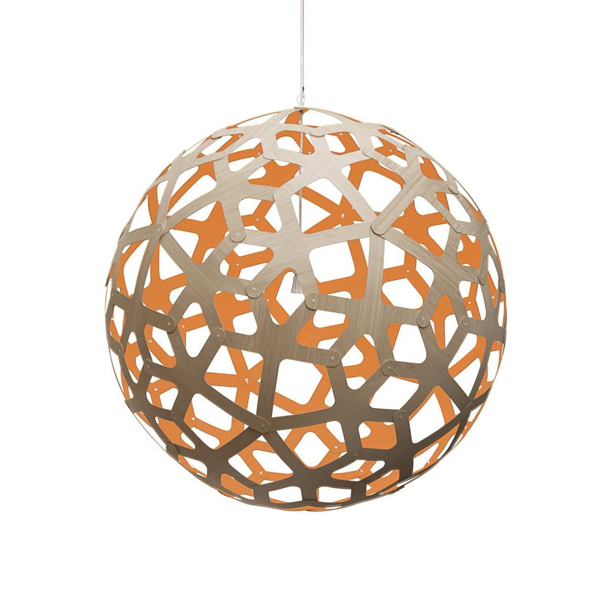 Kirora Suspension Géométrique en Bois Tressé