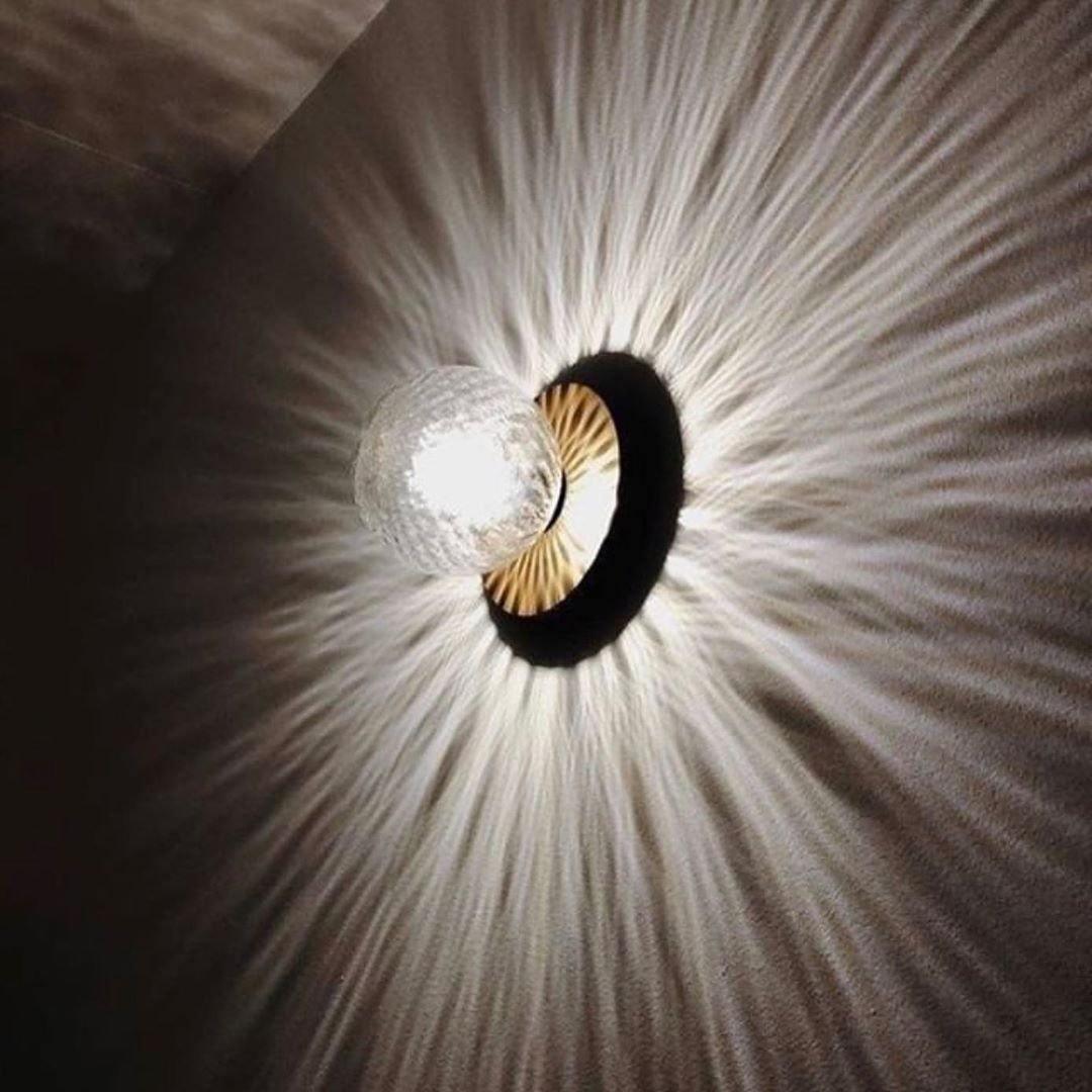 Ravaira Lampe Murale Disque Globe Minimaliste