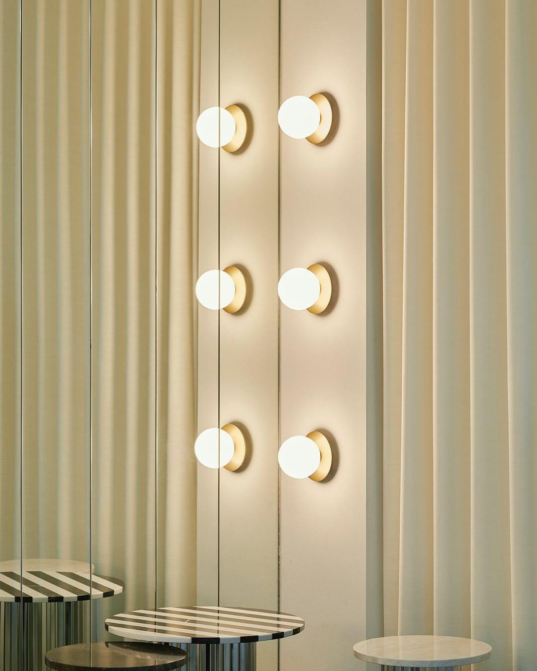 Ravaira Lampe Murale Disque Globe Minimaliste