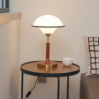 Solstic Bois du Milieu du Siècle Lampe de Table