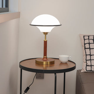 Solstic Bois du Milieu du Siècle Lampe de Table