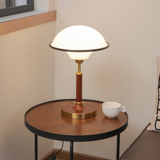 Solstic Bois du Milieu du Siècle Lampe de Table