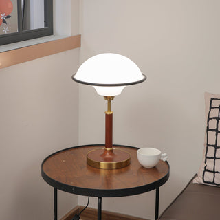 Solstic Bois du Milieu du Siècle Lampe de Table