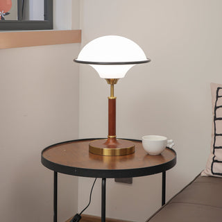 Solstic Bois du Milieu du Siècle Lampe de Table