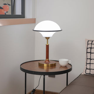 Solstic Bois du Milieu du Siècle Lampe de Table