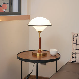 Solstic Bois du Milieu du Siècle Lampe de Table