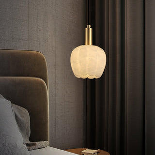 Suspension en Laiton et Albâtre Moderne Minimaliste Olraeos