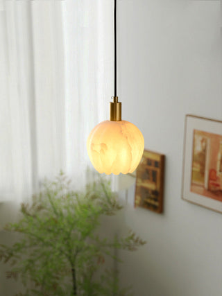 Suspension en Laiton et Albâtre Moderne Minimaliste Olraeos