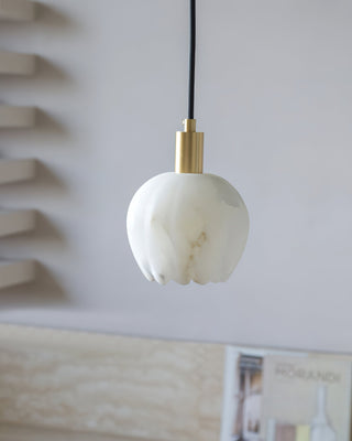 Suspension en Laiton et Albâtre Moderne Minimaliste Olraeos
