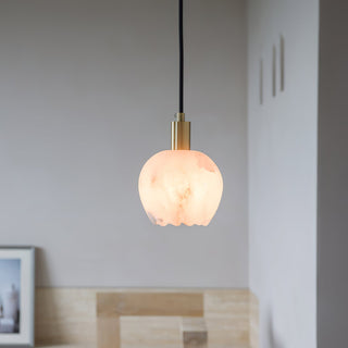 Suspension en Laiton et Albâtre Moderne Minimaliste Olraeos