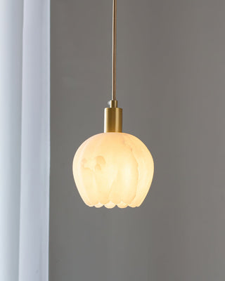 Suspension en Laiton et Albâtre Moderne Minimaliste Olraeos