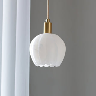 Suspension en Laiton et Albâtre Moderne Minimaliste Olraeos