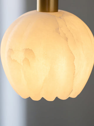 Suspension en Laiton et Albâtre Moderne Minimaliste Olraeos