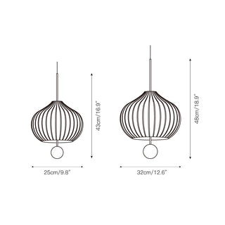 Zamarir Lampe à Suspension Moderne Minimaliste en Métal et Verre