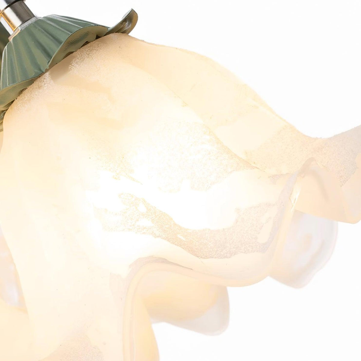 Ceiling Light Petal Shades Wavy Glass Bloom Elegant Floral-Neutral Decor