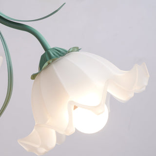 Lustra Lustre Fleur avec Pétales et Feuilles