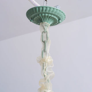 Lustra Lustre Fleur avec Pétales et Feuilles
