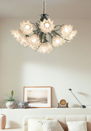 Lustra Lustre Fleur avec Pétales et Feuilles