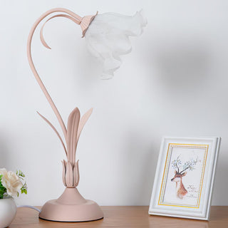 Zorien Lampe de Table en Acrylique à Motif Floral
