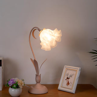 Zorien Lampe de Table en Acrylique à Motif Floral