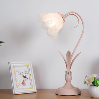 Zorien Lampe de Table en Acrylique à Motif Floral