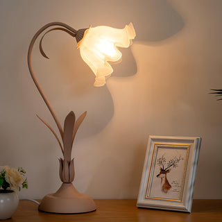 Zorien Lampe de Table en Acrylique à Motif Floral