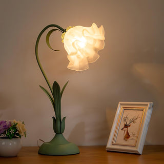 Zorien Lampe de Table en Acrylique à Motif Floral