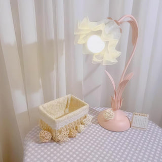 Zorien Lampe de Table en Acrylique à Motif Floral